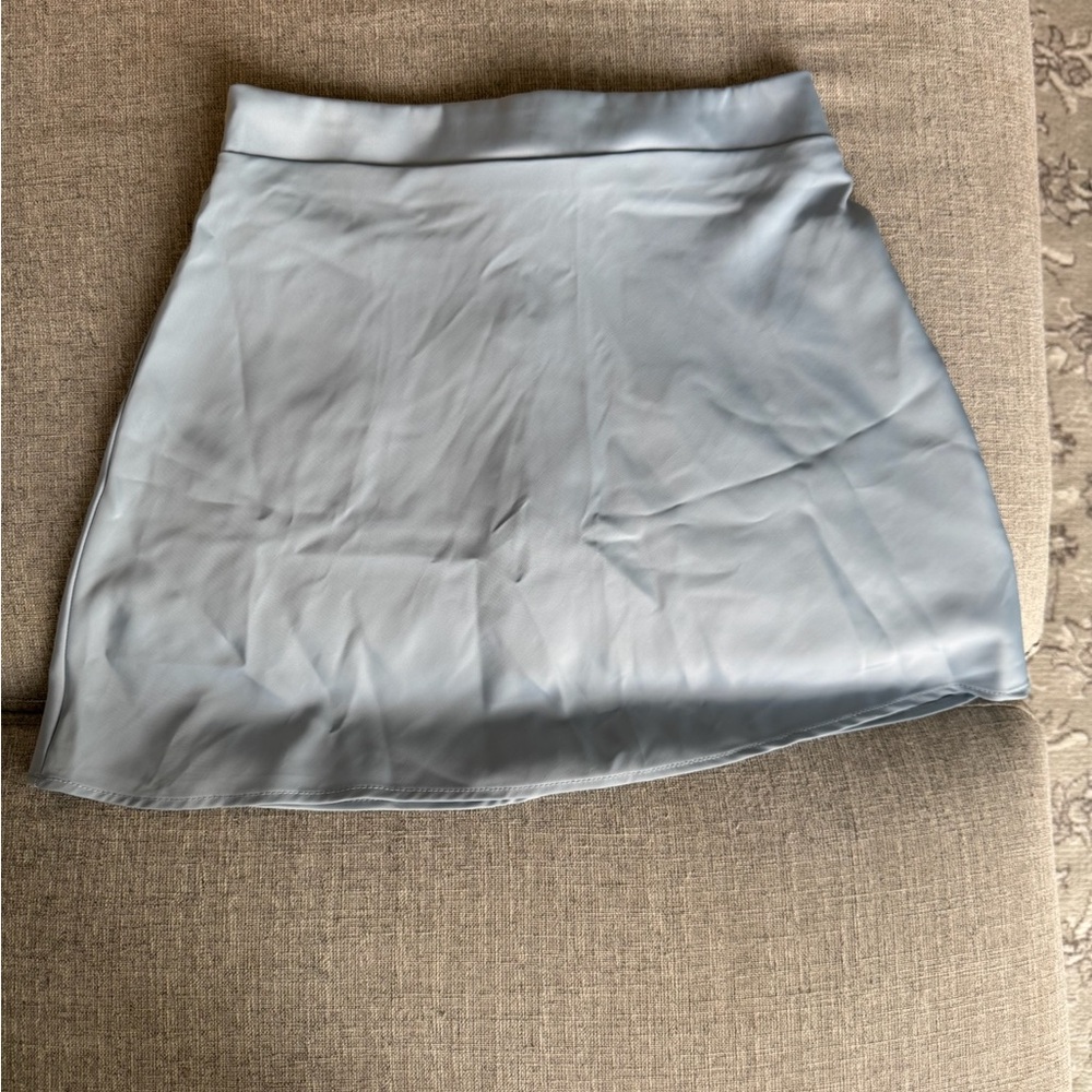 H&M Light Gray Asymmetrical Skirt